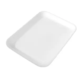 Dyne-A-Pak 201002SW00 2S White Foam Meat Tray, Styrofoam Food Containers - Case of 500