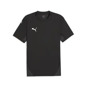 PUMA Mens Teamfinal Crew Neck Short Sleeve Replica Jersey Casual - Black