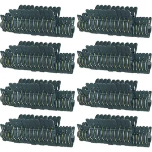 160 count Efficient Gardening  & Flower Spring Clips - for Supporting or Straightening  Stems, Stalks, and Vines