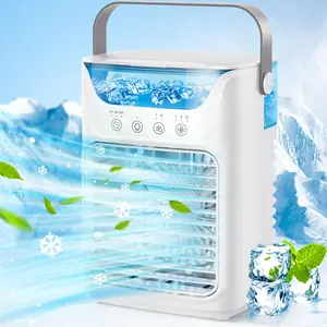 Portable Air Cooler Fan, Mini Air Conditioner Fan, Water Cooling Fan, Multifunction Fan, 3-speed Wind Speed Adjustment Fan with 700ml Large Capacity Water Tank