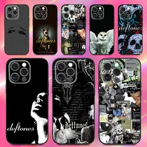 Rock Band Deftones Phone Case For iPhone 17 Pro Max Air,16,15,14,13,12,11,Pro,Max,Plus,X,XS,XR,SE,8,7,Mini & Samsung Galaxy S25 Ultra S24 S23 S22 S21 Plus Soft Silicone Black Case
