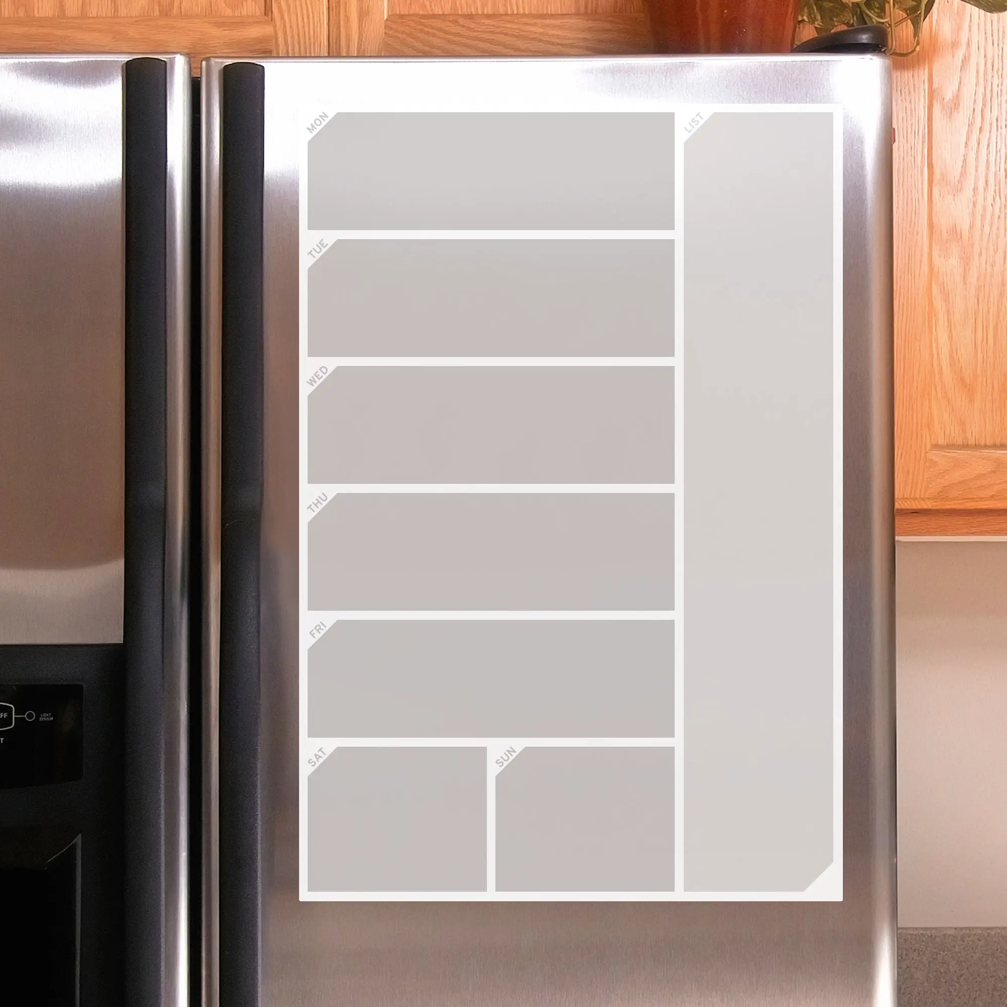 Removable Dry Erase Vinyl Decorative Grocery List Decal, Peel-and-Stick Kitchen Decor Sticker, Sticks to Most Smooth Surfaces, for Home Cooks (Indoor Use Only)