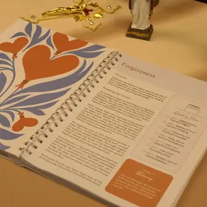 Bible Study Journal — 52-Week Devotions, Daily Prayer Planner & Weekly Reflections, Spiral Notebook with Meaningful Scriptures & Personal Insights, Christian Gift