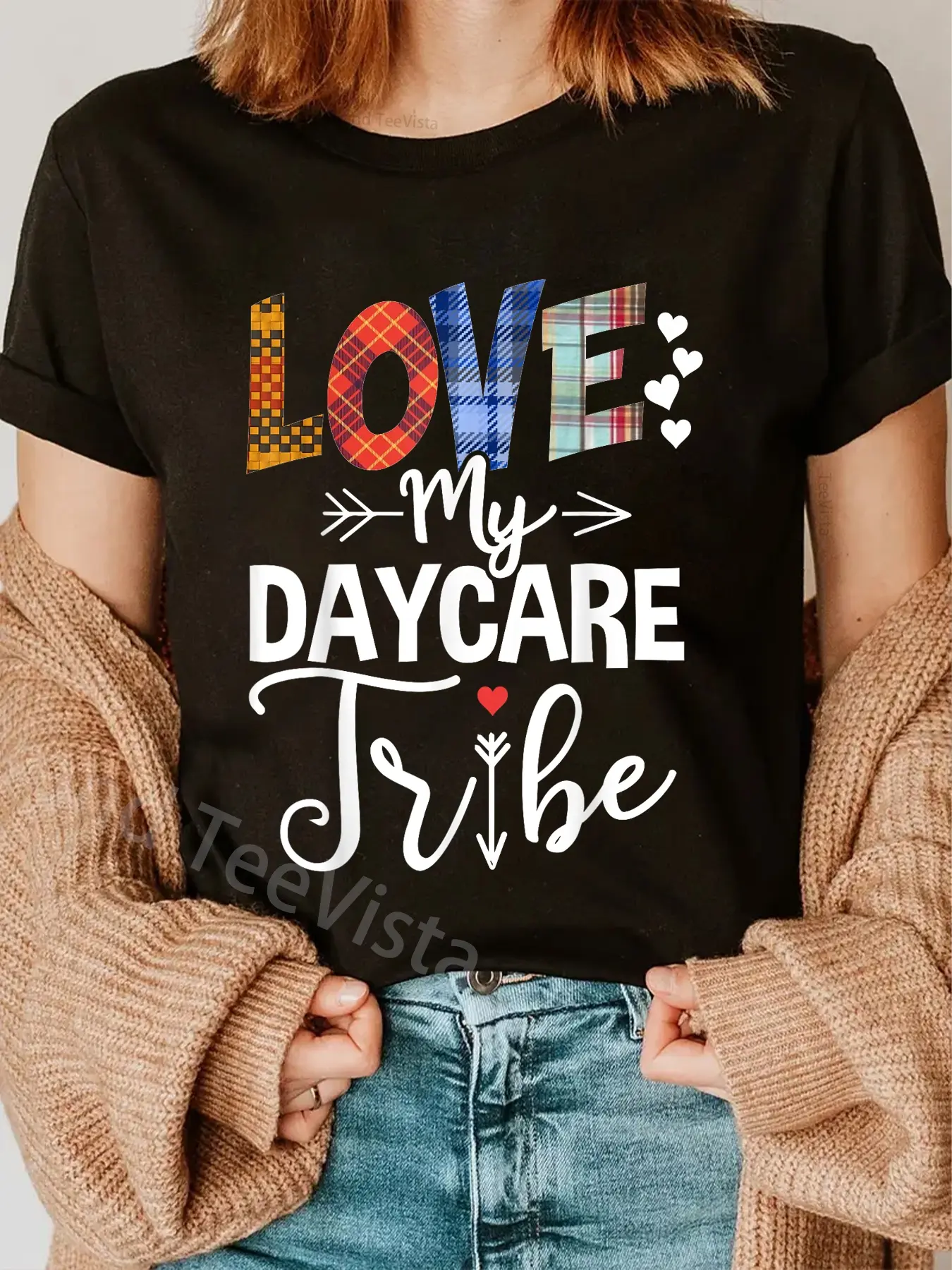 Unisex 100% Cotton Vintage Graphic Streetwear T-Shirt - Round Neck, Short Sleeves, Distressed Edge, All Seasons, Large, Wide Range of Sizes, Ideal for Daycare Teachers, Casual Everyday Fashion Top, Playful Humor