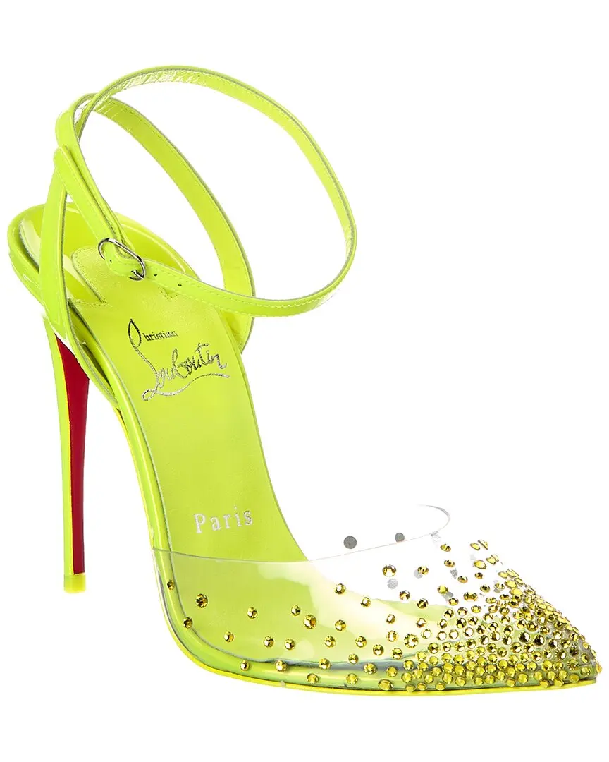 Christian Louboutin Spikaqueen 100 Vinyl & Patent Pump