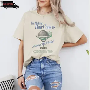 Retro Epcot I'm Making Pour Choices Around The World Shirt, Epcot Shirt, Epcot World Tour Shirt, Family Matching Shirt