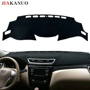 JIAKANUO Instrument panel cover  Mat Fit for Nissan Rogue (2014-2020),Dashboard Pad Carpe,Automotive workbench mat Sunscreen, heat insulation, anti glare, reflective protection dashboard,All black dashboard protective pad