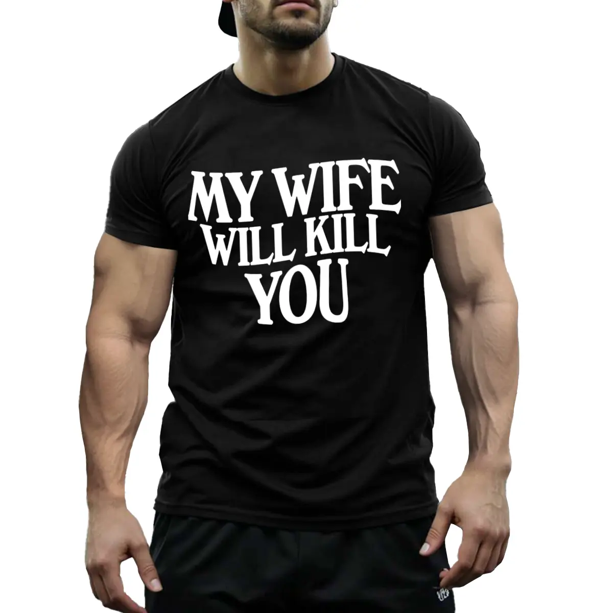 Hilarious Warning My Wife Will Kill You T-Shirt for Sarcastic Couples, Funny Marriage Joke Tee for Date Night or Daily Wear
