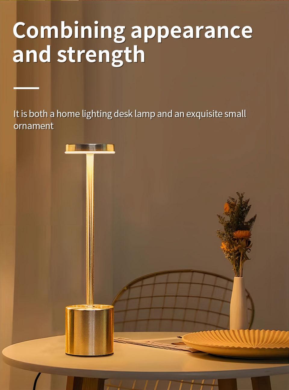 Luxury Crystal Rechargeable Wireless LED Desk Lamp Eye Caring Night Light Three Color Adjustable Stepless Dimming USB Powered Touch Control Acrylic Base Ideal for Bedroom Living Room Dining Table Party Halloween Decor Perfect Gift Choice