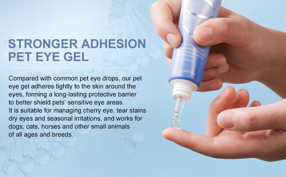 MORIKEY Pet Eye Cleaning Gel Tear Stain Remover for Dogs and Cats Gentle Daily Eye Care Removes Dirt and Discharge