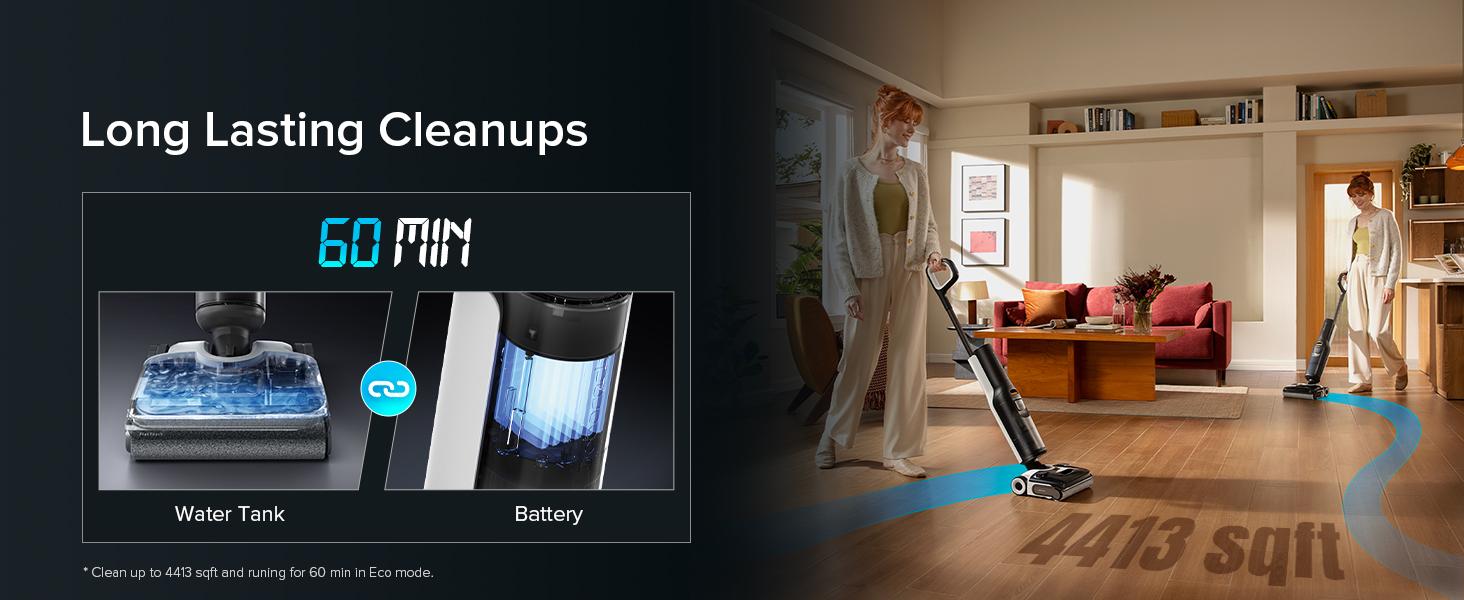 Roborock F25 ACE Wet Dry Vacuum Cleaner, 194°F Hot Air Flash Drying Electric Mop, Cordless, with Zero Tangle, 180° Lie Flat #TikTokShopBlackFriday #TikTokShopCyberMonday