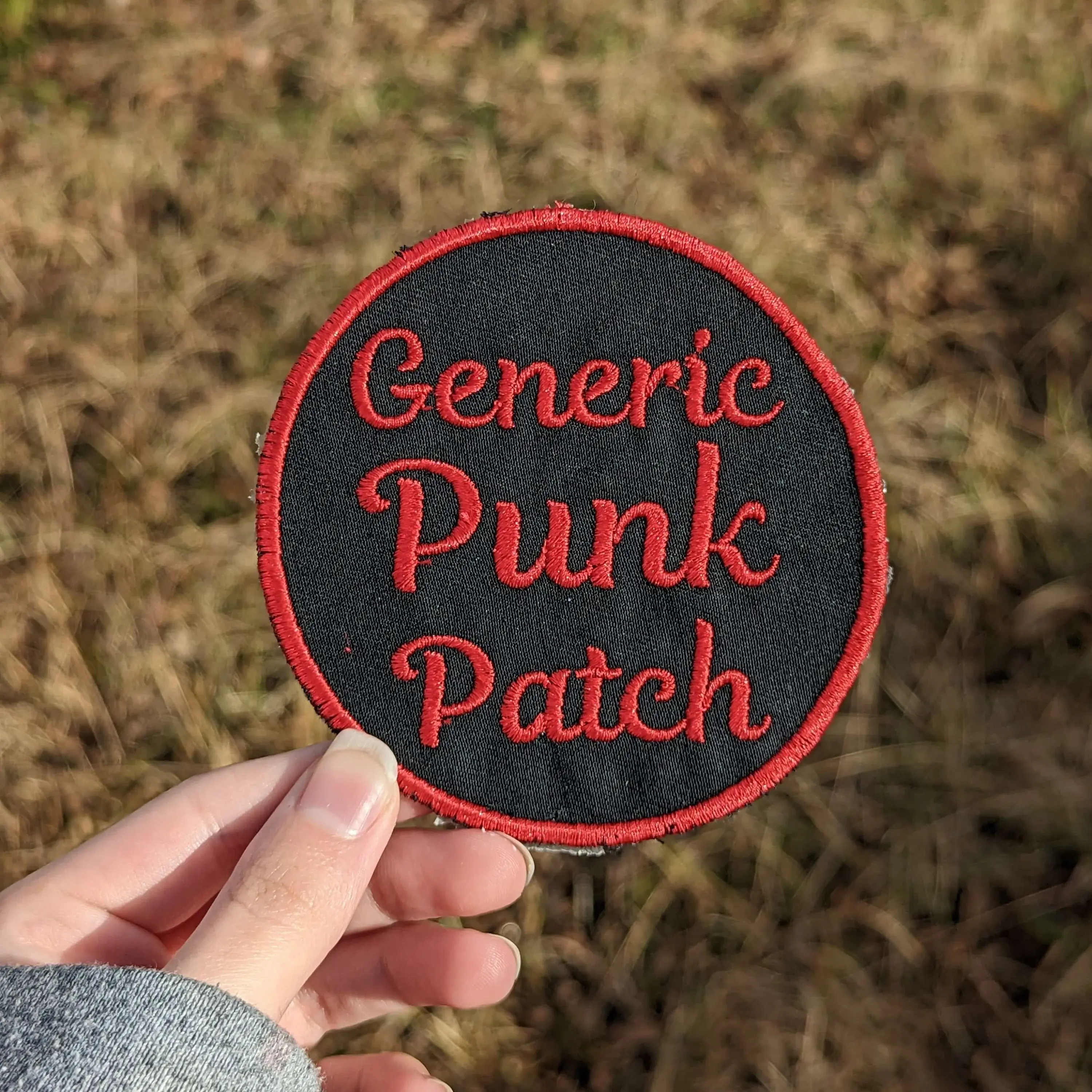 Generic Punk Patch [Iron-on] - alt accessory - funny patch - punk rock - vague - meme patch