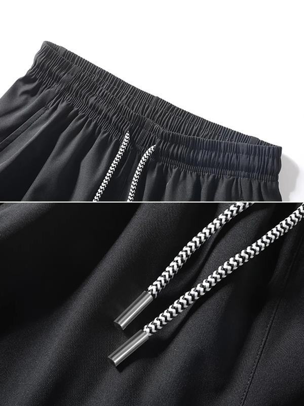 Men's drawstring waistband shorts, casual comfortable breathable pocket shorts, men's shorts, everyday outdoor men's trousers, men's shorts, sports apparel, men's sports shorts, activewear, drawstring shorts set, drawstring basketball shorts, gym men's we