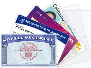 6 Pack Social Security Card Holders  Protector Sleeves, Ultra Clear & Durable 31Mil Waterproof SSN/New Medicare/Credit Card Holder, Soft ID/Debit/Credit/Index Card Storage Sleeves
