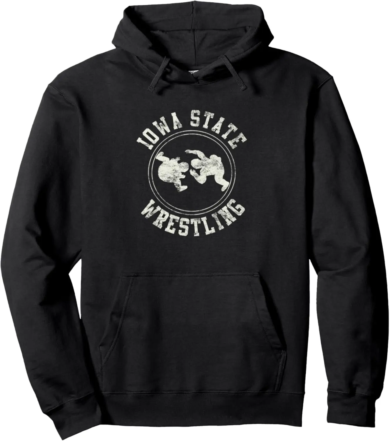 Vintage Iowa State Wrestling Logo Pullover Hoodie