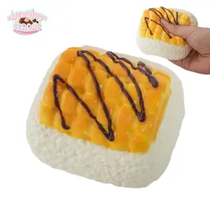 [WenQing Taba Squishy] Sauce-Drenched Corn Rice Brick - Handmade Taba Squishy/Squishy Toy, All Silicone Rebornsquishy, ​​​​​​Fidget Toy, 190g, Taba Squishy, ​​​​​​Perfect Gift for Boys and Girls