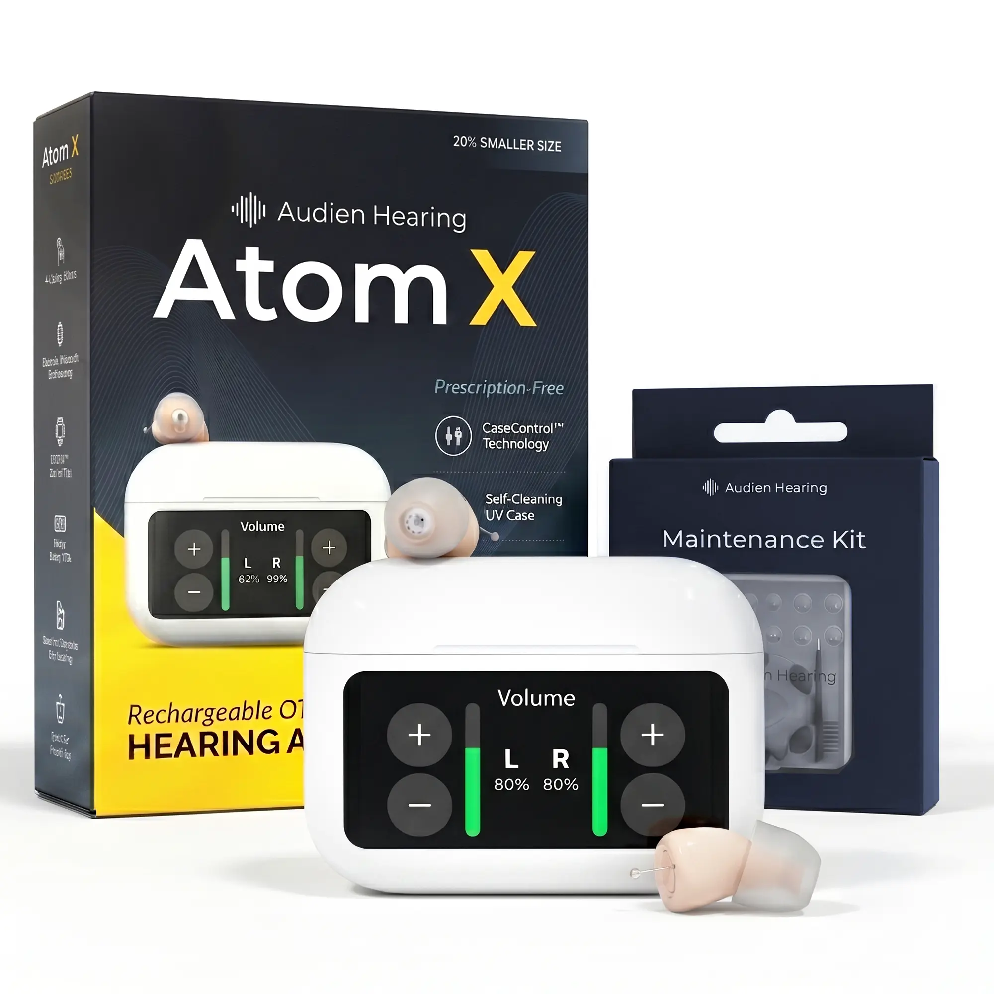 Audien Atom X Essential Care Bundle Audien Atom X Essential Care Bundle