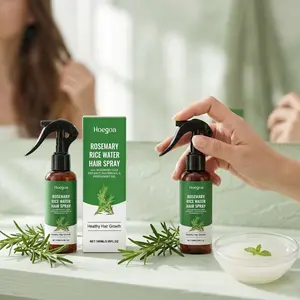 2 Bottles Rosemary Rice Water Hair Spray, Nourishing Dry and Frizzy Hair Care Spray, Moisturizing and Repairing Formula