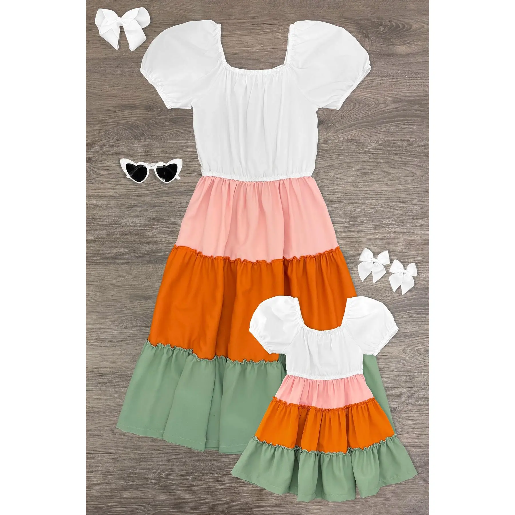 Mom & Me - Tiered Ruffle Dress - TikTok Shop