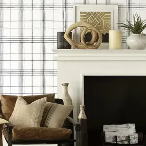 Farmhouse Plaid Wallpaper