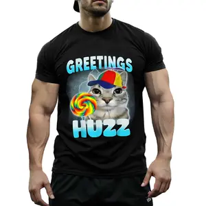Funny Cat Meme T-Shirt Sarcastic Cotton Tee with Lollipop Design OOTD Casual Soft Stretch Fit for Daily Wear Relatable Humor Top