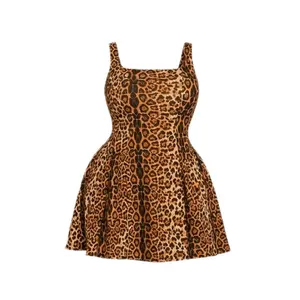 Confidence Mini Dress (Animal Print) -  Sleeveless, A-Line, Casual Style, Perfect for Everyday Wear Womenswear