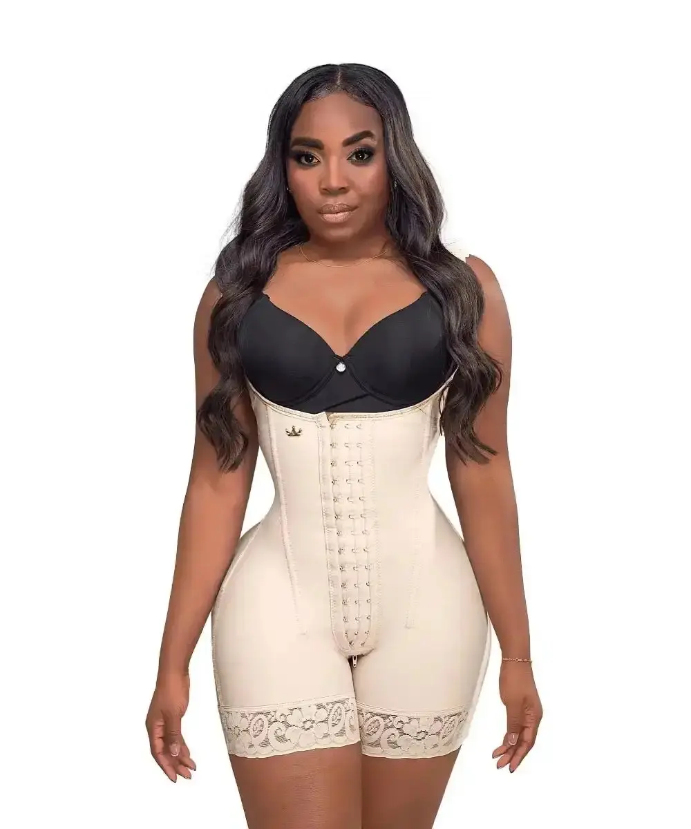 Mid-Thigh Bodysuit Shapewear with Boning - (LUXI-213/LUXI-013) Comfort Abdominal and Butt-Lifting Design layering piece essentials luxe feel contemporary weekend wear elegant year round date night