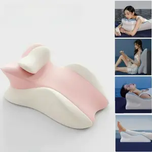 Ergonomic Cervical Support Pillow - Multi-Functional Prone Sleeping Pillow for Bed, Breathable Memory Foam Neck Pillow, Suitable for Side & Back Sleepers, Removable Cover, Supports Back for Prone Reading