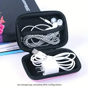 Travel Storage Bag, Portable Electronic Accessories Organizer, Mini Earphone Pouch, Coin Purse, Storage Box, Essential Travel Gadget