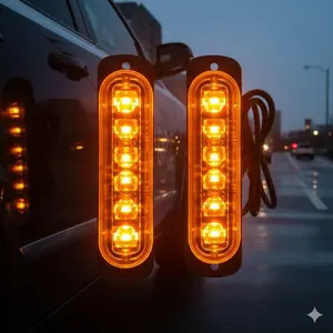 Emergency Strobe Light for Trucks & Motorcycles | LED Flashing Warning Beacon for Road Safety, High Visibility Vehicle Alert System for Multi-Scenario Use, LED Lighting