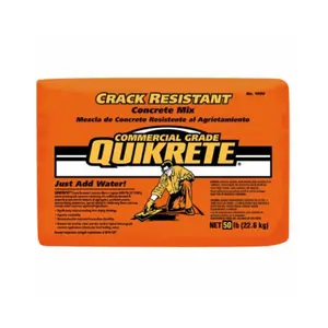 Quikrete 116151 50 lbs Crack Resistant Concrete Mix, Gray