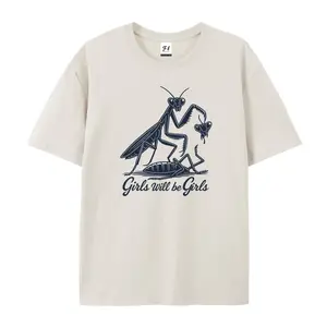 Girls Will Be Girls Shirt, Praying Mantis Tee, Insect Lover, Funny Insect Shirt