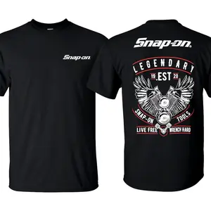 Legendary Black T-Shirt, Snap-on Tools T-Shirt, Hardworking Job Shirt for Men, Top Menswear.