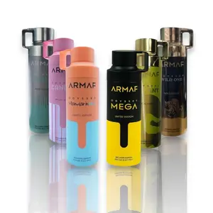 Armaf | Body Spray 6 Pack Men's Fragrance | Mandarin | Candee | Tyrant | Aqua | Mega | Wild One | Fragrance Pack Gift Comfort Aromatic Amberwood