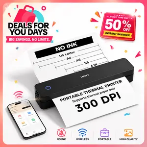 Portable Bluetooth Inkless Printer, Thermal Printer for Dorm, Small Apartment ,Study, Office & Travel,  No ink required, Compatible with iOS/Android/Laptops, Supporting 8.5"x11" US Letter Paper and A4 paper,Wireless,Father's Day Gift summerwins