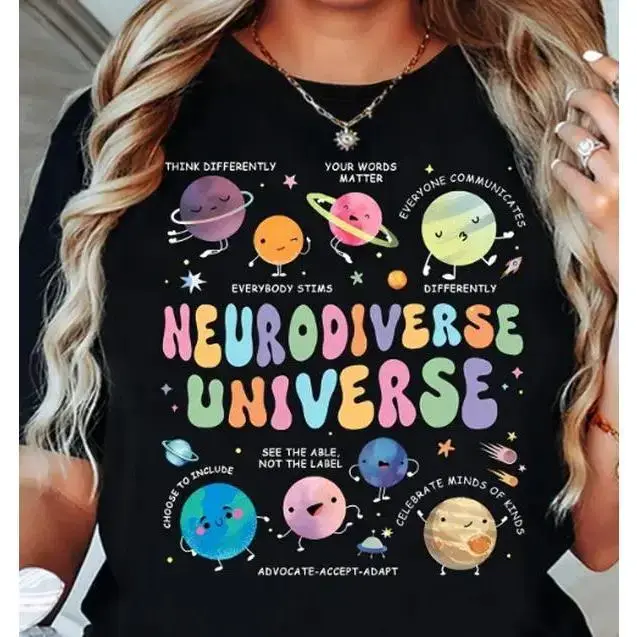 Autism Awareness Shirt, Neurodiverse Universe Shirt, Sped Teacher Shirt, Space Neurodiversity Shirt, Special Education Shirt, Autism Tees  lsj08