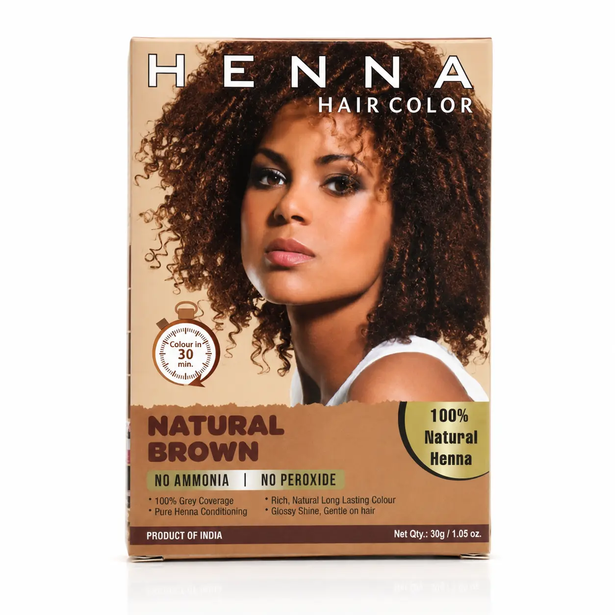Jimmy Beauty Organic Henna Hair Dye Powder - Plant-Based Haircare for Adults, Extra Strength Semi-Permanent Color, Grey Coverage, Root Touch-Up, Chemical-Free, Shikakai + Amla Nourish, Stronger Hair, Patch Test Included