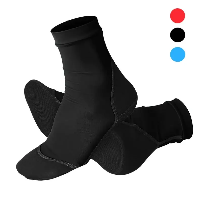 Neoprene Fin Socks for Sand Beach Volleyball Soccer Thin Polyester Uppers 1.5mm Neoprene Soles Sun Protection Water Shoes
