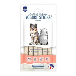 212 MAIN Natural Prebiotic Dog Chew Sticks - 4.8oz Bacon-Yogurt Flavor, Digestive & Gut Support Dog Training Treats