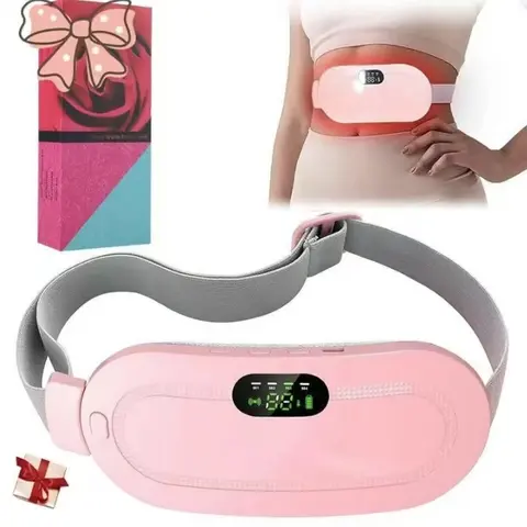 【Mosnami】Menstrual Heating Pad Smart UterusWarmer Belt, Relief Waist Vibrating Abdomina Waist Massager, Body Hot Compress Massage Tool, Winter Gift, Holiday Gifts for Women