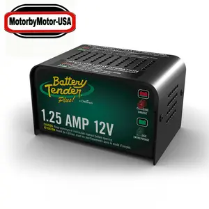 Battery Tender Plus 12V 1.25 Amp Automatic Charger 021-0128 Auto Marine with Temperature Adjustment & Reverse Polarity Protection Model 021-0128 Portable Efficient Charging Solution for Flooded Lead-Acid & Sealed Batteries Year-End Sale