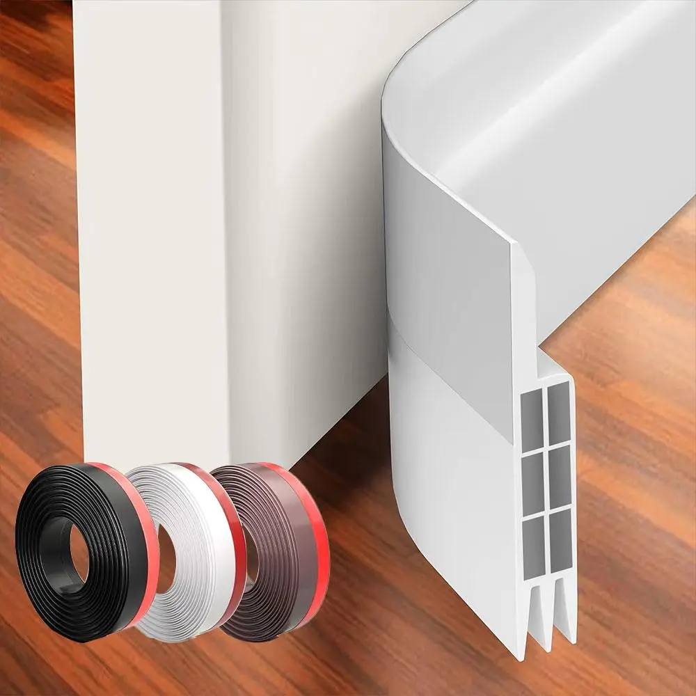 Door Draft Stopper, Multi-purpose Door Sweep for Exterior/Interior Doors, Under Door Seal, Soundproof Door Bottom Weather Stripping