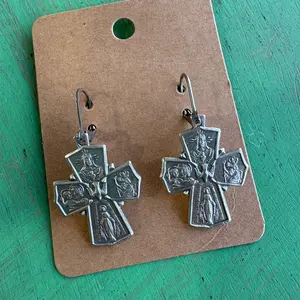 Italian 5 Way Cross Earrings