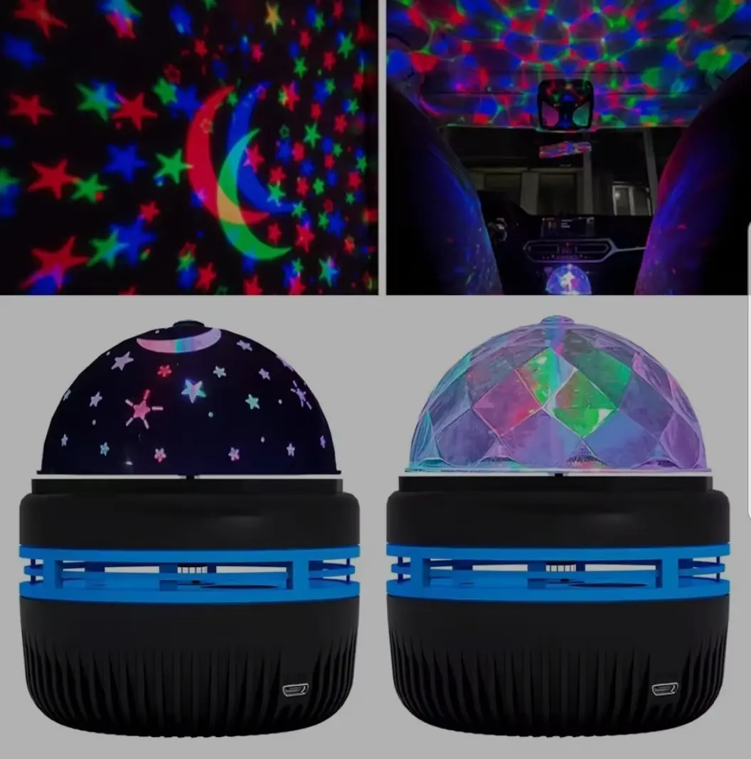Moon Galaxy Starry Sky Projector Lamp Rotating Magic Ball LED Night Light