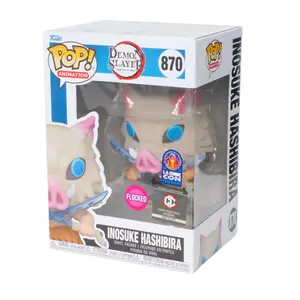 Funko Pop! Animation: Demon Slayer - Inosuke Hashibira #870, 2023 LA Comic Con EX，Chalice Collectibles Ex，with Clear Pop Protector