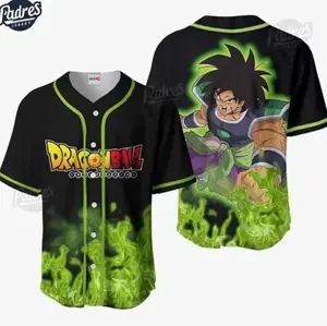 DragonBall Z Broly Baseball Jersey Shirt