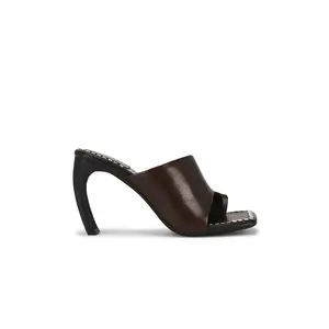 Jeffrey Campbell Alloc Strap Sandal in Brown & Silver