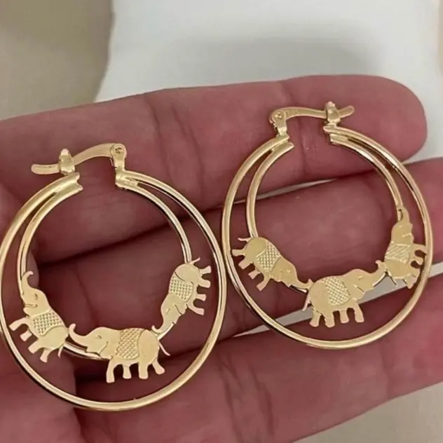 18k Gold Plated Hoop Earrings