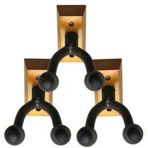 3 NEW Guitar Wall Mount Hanger Stand Holder Hooks Display Acoustic Electric Bass
