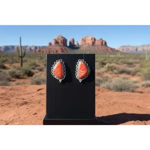 Spiny Oyster Statement Earrings